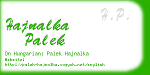 hajnalka palek business card